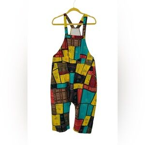 BOHO PATCHWORK OVERALLS L/XL